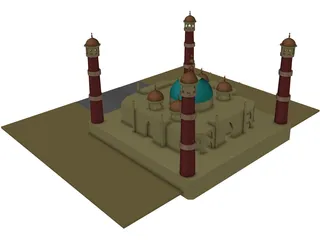 Taj Mahal 3D Model preview
