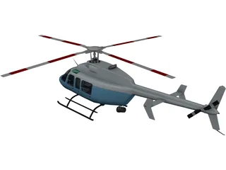 Bell 407 3D Model preview