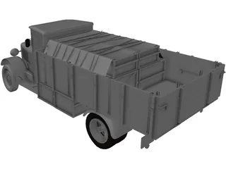 Lancia 3RO 3D Model preview