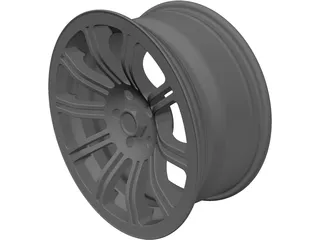 Rim 17 inch 10 spoke 3D Model preview