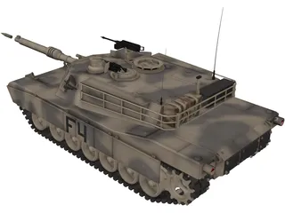 M1A Abrams Tank 3D Model preview
