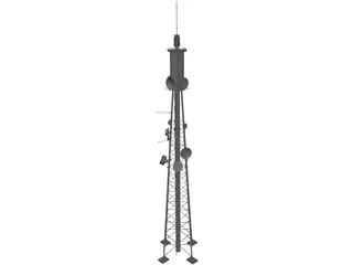 Radio Tower 3D Model preview