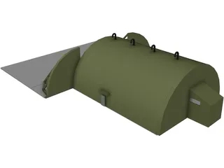 Tabvee Aircraft Shelter 3D Model preview