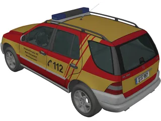 Mercedes-Benz ML 320 Feuer (1998) 3D Model preview