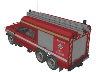 Land Rover Defender 126/HCB Angus 6x6 3D Model preview