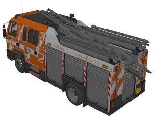 DAF Leyland 55 Fire 3D Model preview