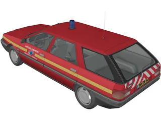 Renault 21 Nevada Fire 3D Model preview