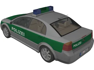 Opel Vectra Polizei (2004) 3D Model preview
