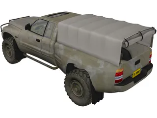 Dodge RAM Army 3D Model preview