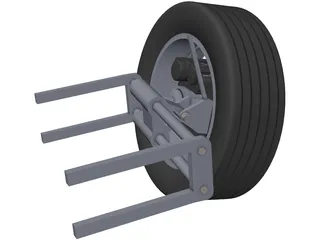 Sliding Pillar Suspension 3D Model preview