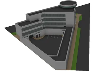 Cafe Complex 3D Model preview