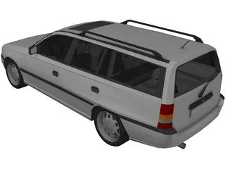 Opel Kadett E Caravan 3D Model preview