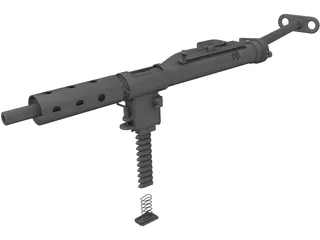 Sten Gun MK 2 3D Model preview