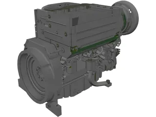Deutz Turbo Diesel Engine (2011) 3D Model preview