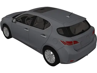 Lexus CT200h (2012) 3D Model preview