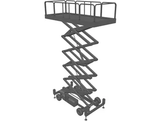 Scissor Lift 3D Model preview