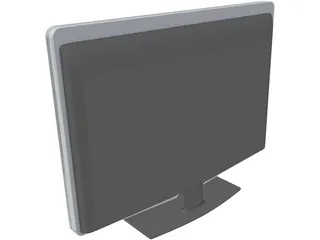 Philips LCD TV 3D Model preview