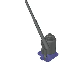 Hydraulic Jack 3D Model preview