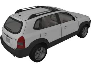 Hyundai Tucson V6 (2005) 3D Model preview