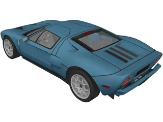 Ford GT40 (2009) 3D Model preview