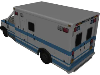 Ambulance 3D Model preview