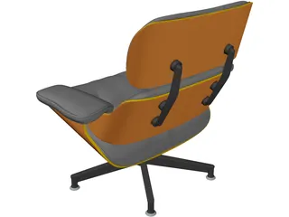 Eames Lounge Chair 3D Model preview