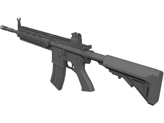 HK 416 3D Model preview