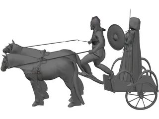 British Chariot 3D Model preview