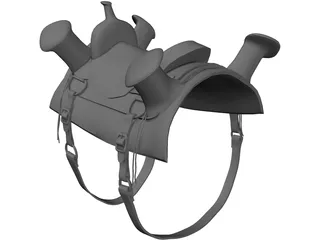 Celtic Saddle 3D Model preview