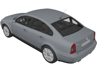 Volkswagen Passat (2004) 3D Model preview