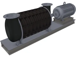 HSI Centrifugal Blower 3D Model preview
