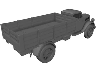 Opel Blitz 3D Model preview