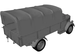 Opel Blitz 3D Model preview