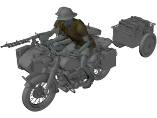 BMW R75 3D Model preview