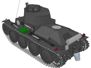 Panzer 38 3D Model preview