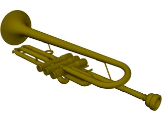 Trumpet 3D Model preview