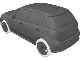 Suzuki SX4 (2009) 3D Model preview
