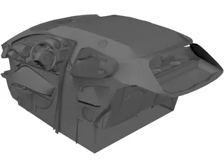 Interior Alfa Romeo MiTo (2009) 3D Model preview