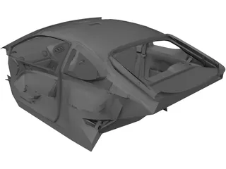 Interior Honda Integra R (2002) 3D Model preview
