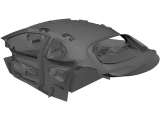 Interior Honda Civic Type-R (2007) 3D Model preview