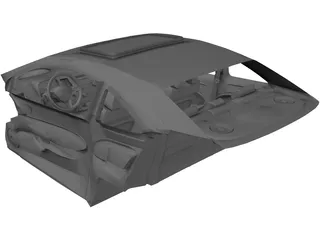 Interior Honda Civic SI (2006) 3D Model preview