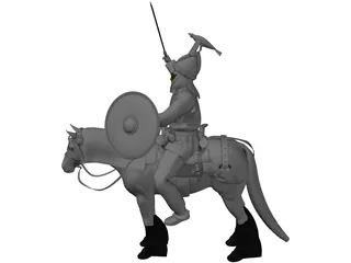 Celtic Noble Cavalry 3D Model preview