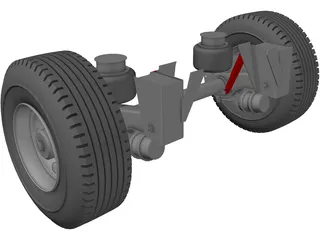 Hendrickson Suspension 3D Model preview