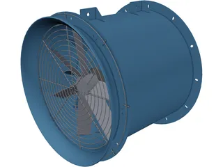 Industrial Fan 3D Model preview