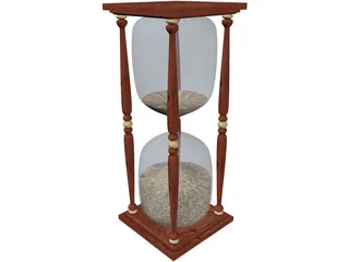 Hourglass 3D Model preview