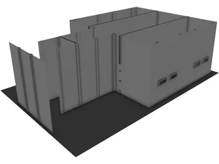Police Holding Cell 3D Model preview