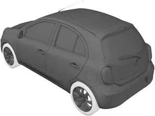 Nissan Micra (2010) 3D Model preview