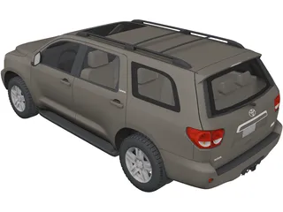 Toyota Sequoia (2010) 3D Model preview