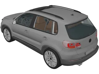 Volkswagen Tiguan (2010) 3D Model preview