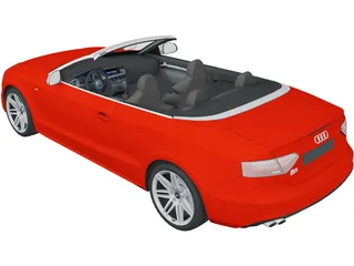 Audi S5 Convertible (2010) 3D Model preview